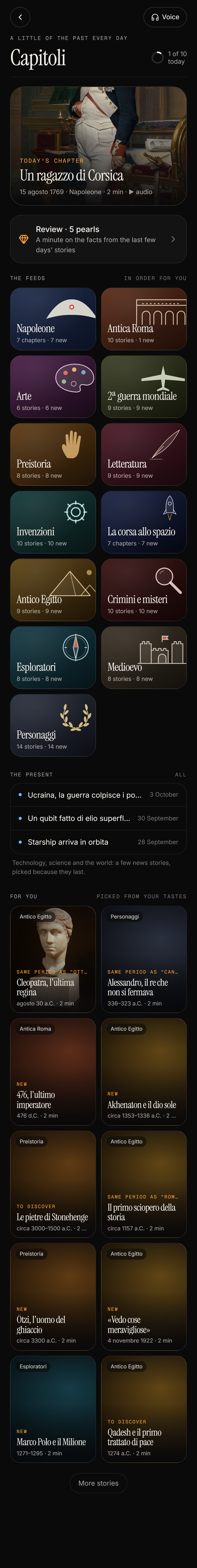 Capitoli: stories to listen to